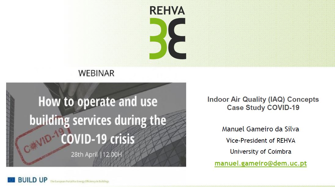 Webinar: How to operate and use building services during the COVID-19 crisis